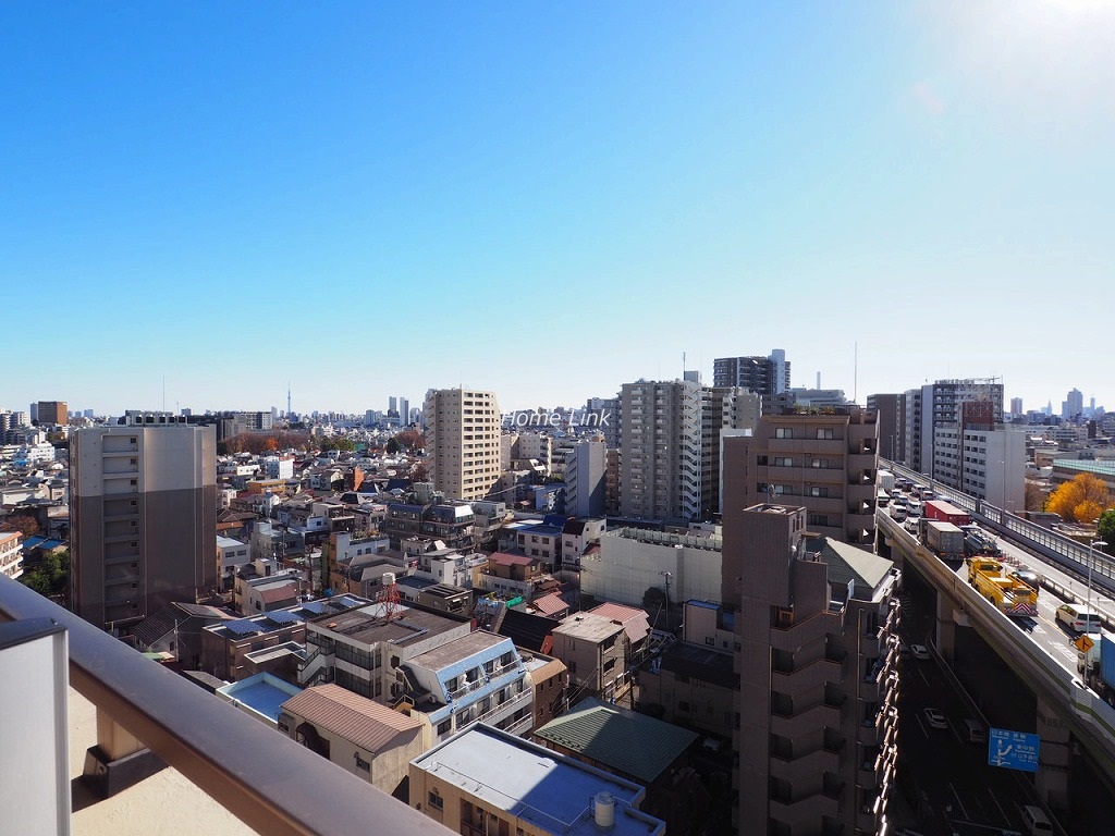 グローリオ板橋本町13階2　　最上階から広がる気持ちの良いい眺望